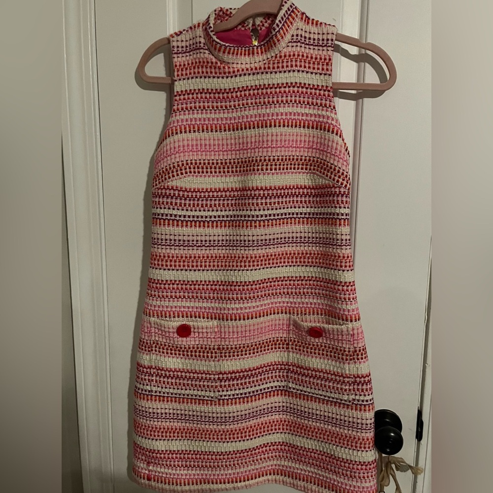 JB by Julie Brown Pink and White Striped Dress
